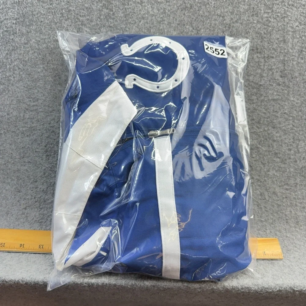 Reebok NFL Indianapolis Colts‎ On‑Field Windbreaker Jacket Men's Large Blue ZIP
